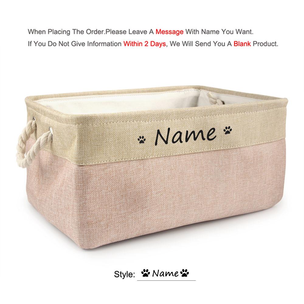 Personalized Dog Toy Basket Free Print Pet Storage Box Cat DIY Custom Name Toys Clothes Accessories Organize Storage S 31X21X12cm
Personalized Dog Toy Basket Free Print Pet Storage Box Cat DIY Custom Name Toys Clothes Accessories Organize Storage S 31X21X12cm