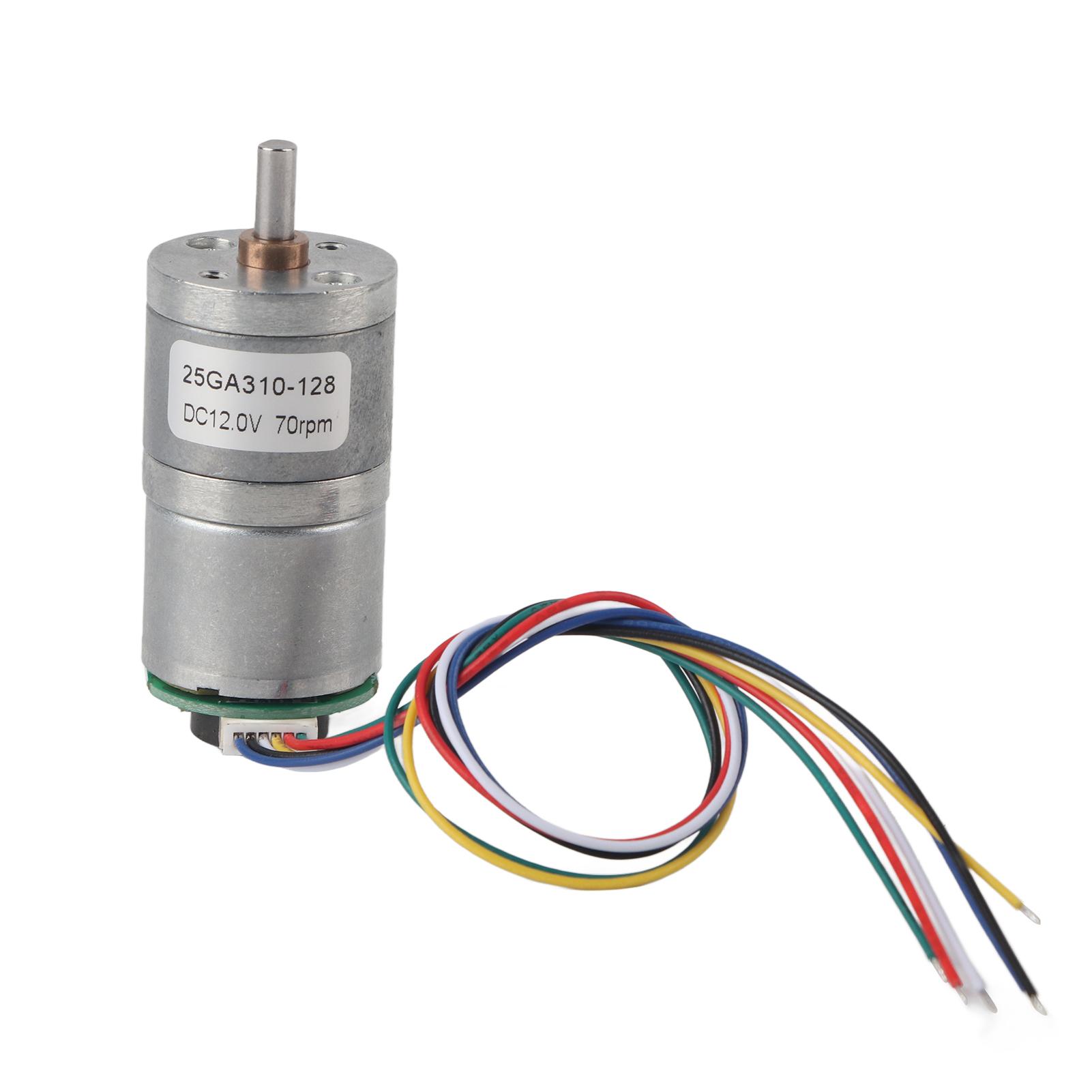 12V 25GA310128 Двигун-редуктор кодера постійного струму. Металевий двигун зниження швидкості (DC12V 70RMP)
12V 25GA310128 Двигун-редуктор кодера постійного струму. Металевий двигун зниження швидкості (DC12V 70RMP)