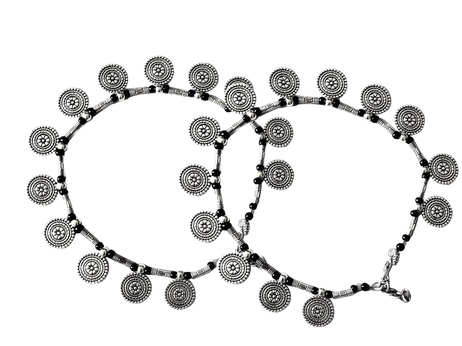 Женский ножной браслет из черного окисленного немецкого серебра
Женский ножной браслет из черного окисленного немецкого серебра