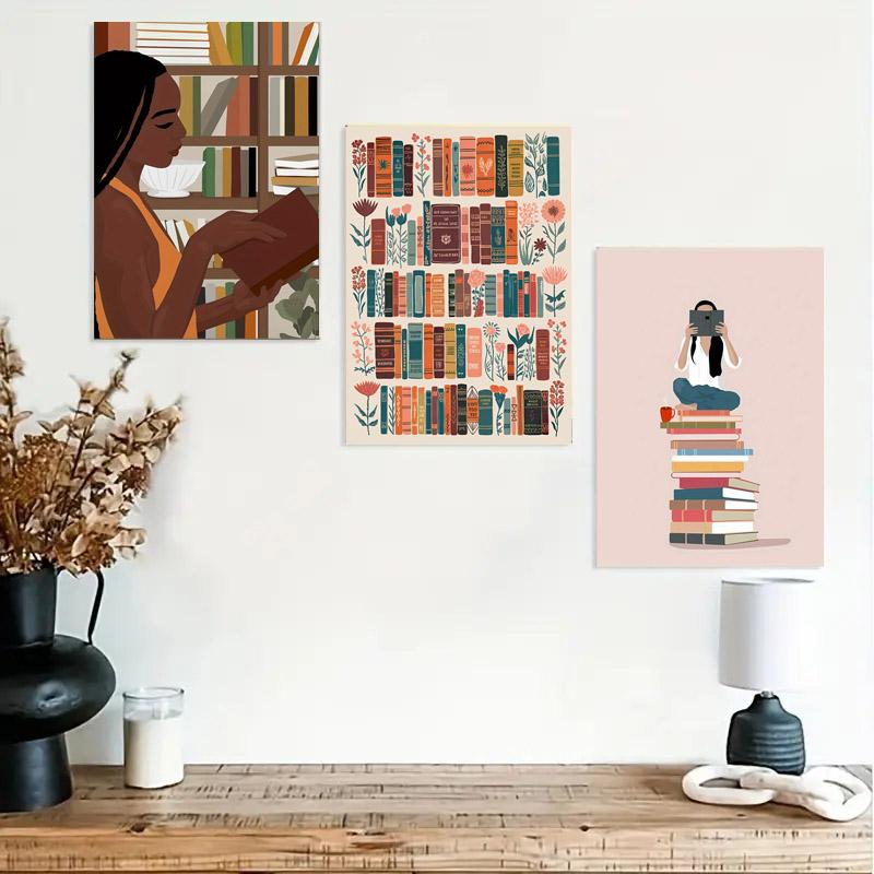 1pc Vintage Library Bookshop Canvas Wall Art Poster Book Stacks Book Lovers Gifts Living Room Kitchen Bathroom Decor 20x30cm
1pc Vintage Library Bookshop Canvas Wall Art Poster Book Stacks Book Lovers Gifts Living Room Kitchen Bathroom Decor 20x30cm