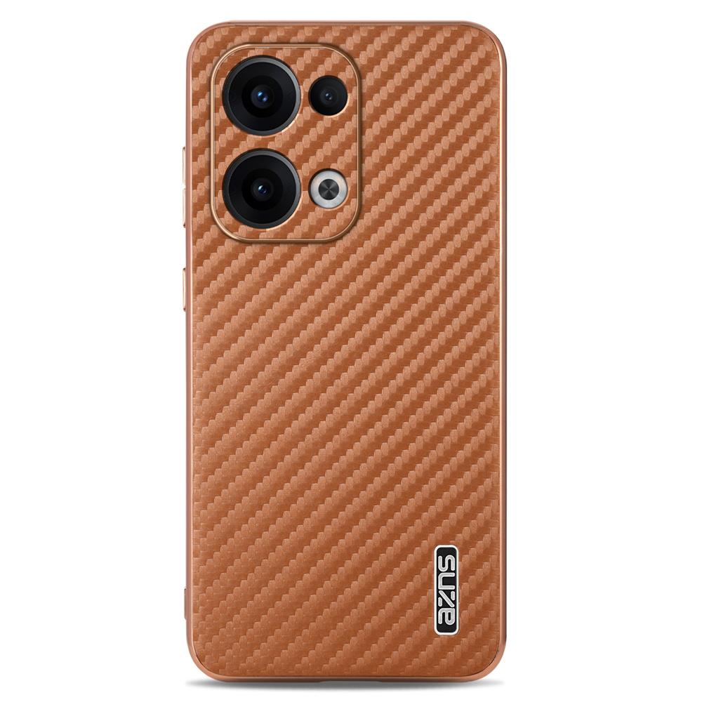 AZNS For Oppo Reno13 5G (Global) Case Electroplating Carbon Fiber Texture PU+TPU Phone Cover Brown
AZNS For Oppo Reno13 5G (Global) Case Electroplating Carbon Fiber Texture PU+TPU Phone Cover Brown