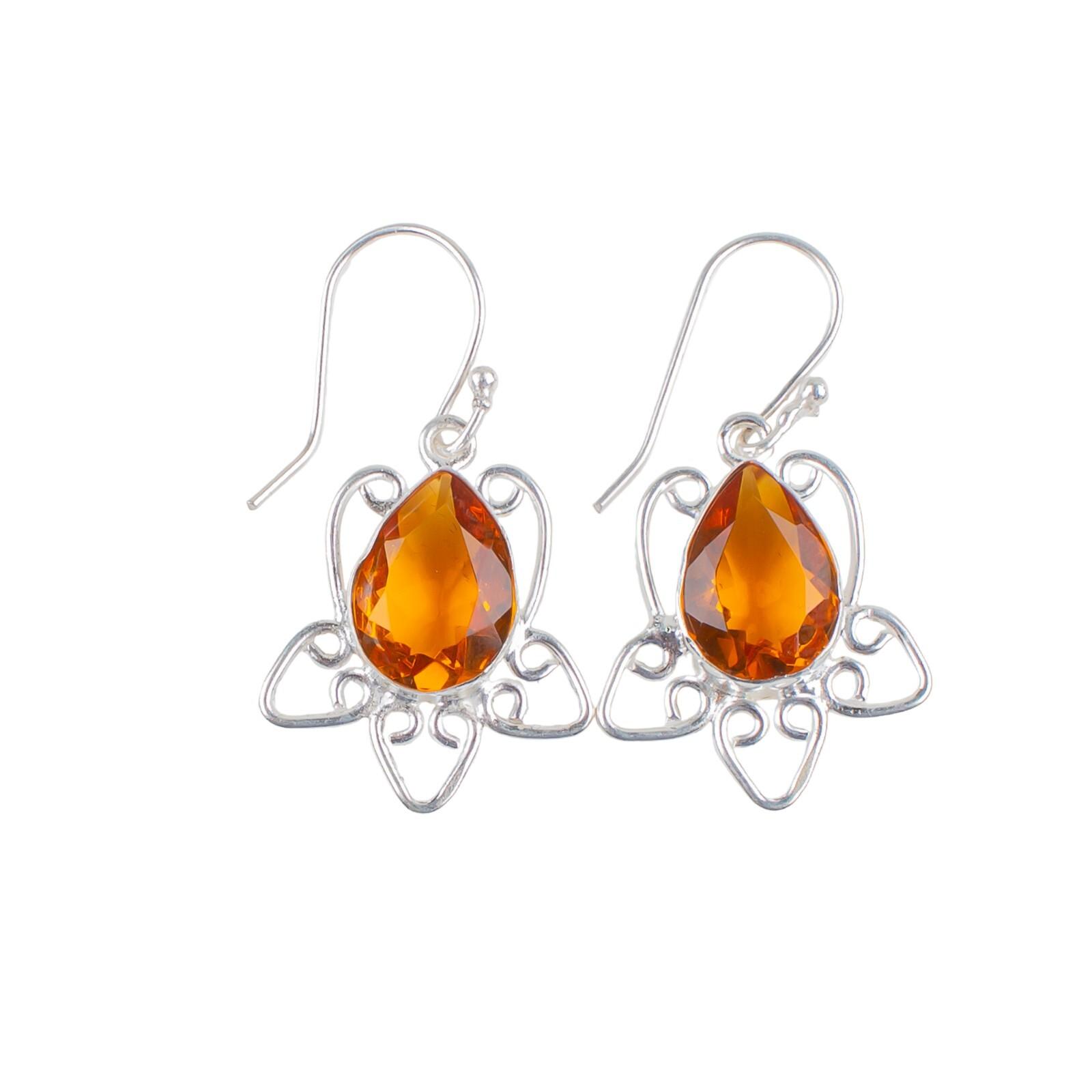 Natural Citrine Gemstone 925 Sterling Silver Pretty Jewelry Women Earrings 1.70 EE-40-1
Natural Citrine Gemstone 925 Sterling Silver Pretty Jewelry Women Earrings 1.70 EE-40-1