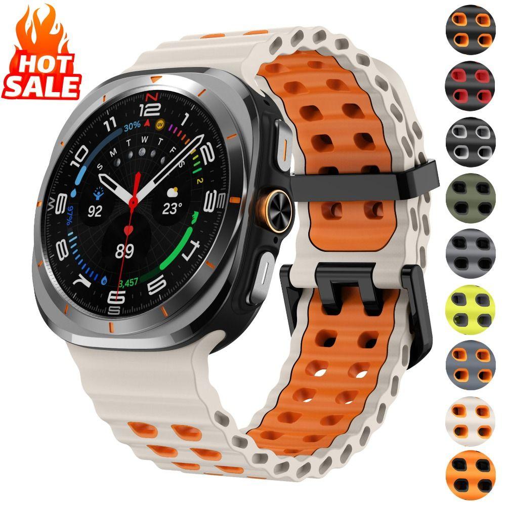 47mm Marine Band Replacement Watch Bands New Sport Strap for Samsung Galaxy Watch Ultra Men Women White-Black
47mm Marine Band Replacement Watch Bands New Sport Strap for Samsung Galaxy Watch Ultra Men Women White-Black