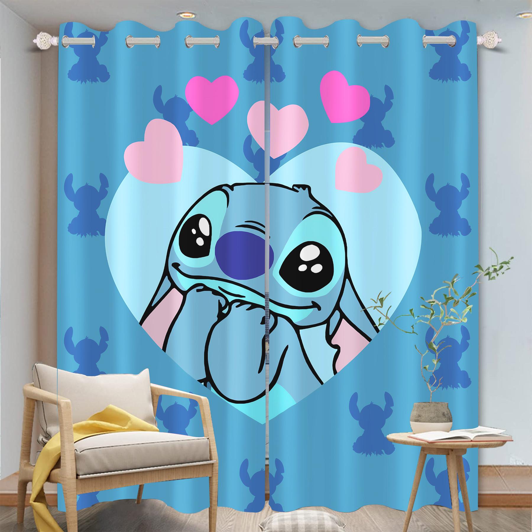 Stitch 100% Polyester Curtains For Living Room Luxury Set Home Decor Blackout Curtains Balcony Screen Dustproof Cartoon Cute 100x140cm&Grommet Top
Stitch 100% Polyester Curtains For Living Room Luxury Set Home Decor Blackout Curtains Balcony Screen Dustproof Cartoon Cute 100x140cm&Grommet Top