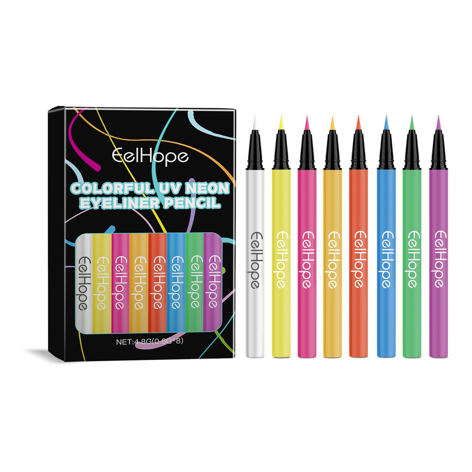8 Color UV Neon Eyeliner Pencil Colored Eyeliner Smooth Quick Dry Long Lasting Waterproof For Party Festival Makeup Cosmetic
8 Color UV Neon Eyeliner Pencil Colored Eyeliner Smooth Quick Dry Long Lasting Waterproof For Party Festival Makeup Cosmetic