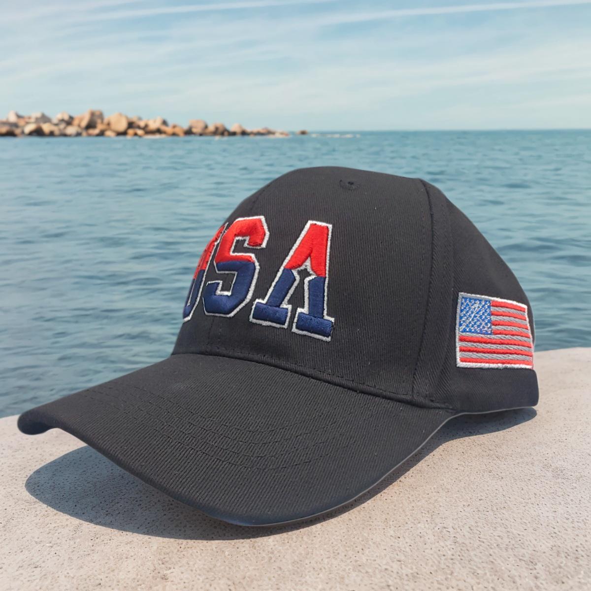 Cotton Baseball Cap for Men Summer Fashion Adult Women Men USA Letter Flag Embroidery Outdoor Sport New Adjustable Cap Hats Adjustable чорний
Cotton Baseball Cap for Men Summer Fashion Adult Women Men USA Letter Flag Embroidery Outdoor Sport New Adjustable Cap Hats Adjustable чорний