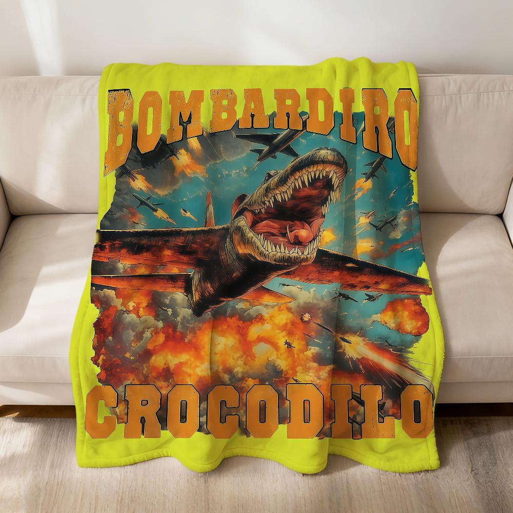 Funny B-Bombardino Crocodilo I-Italian Brainrot Flannel Soft Warm Plush Blanket Sofa Living Room Bedroom Gift Home Car Portable 75x90cm
Funny B-Bombardino Crocodilo I-Italian Brainrot Flannel Soft Warm Plush Blanket Sofa Living Room Bedroom Gift Home Car Portable 75x90cm