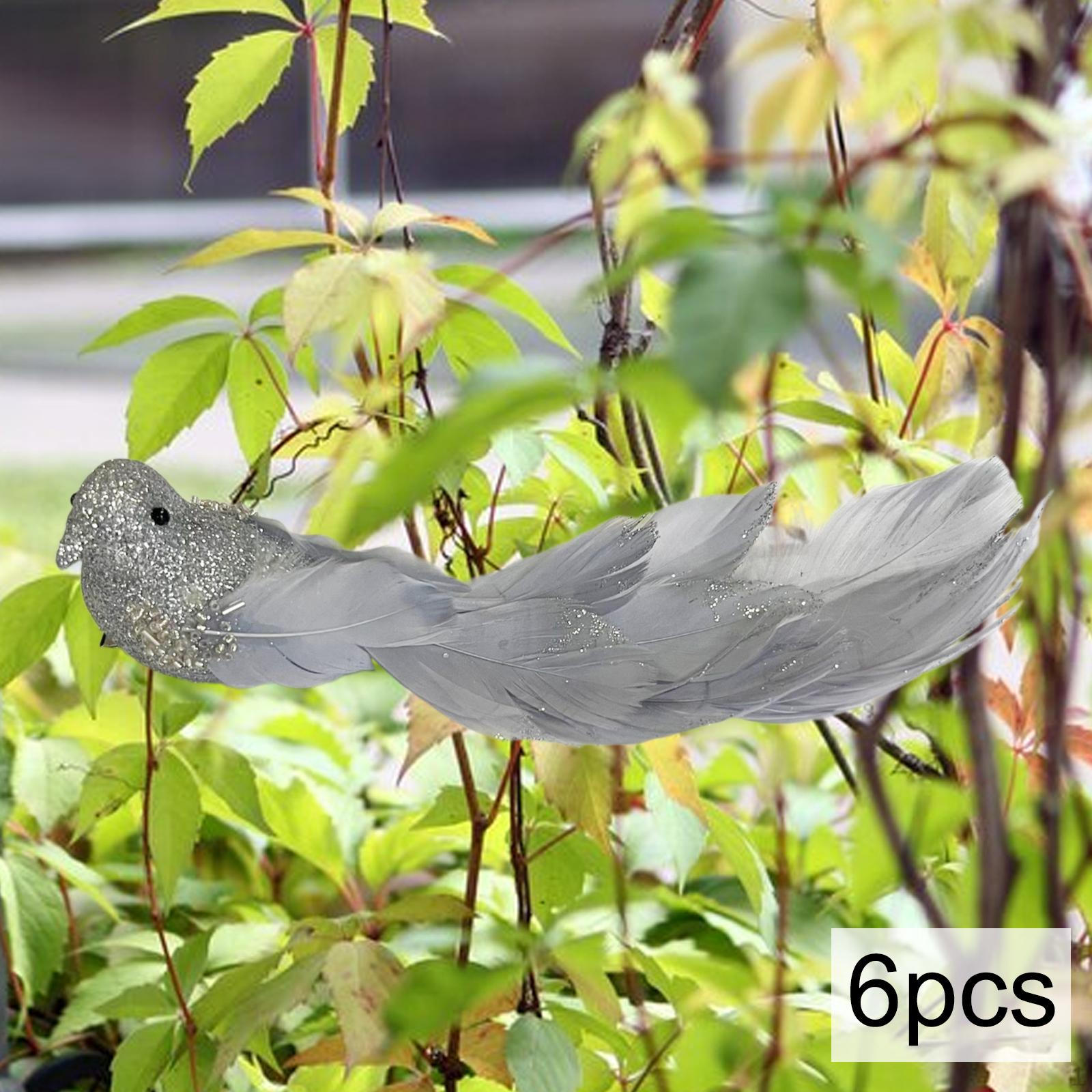 6 Pieces Foam Birds Artificial with Clip Feathered for Decor срібний
6 Pieces Foam Birds Artificial with Clip Feathered for Decor срібний