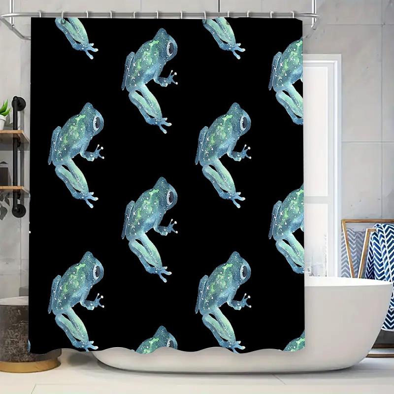 Blue Frog Shower Curtain Teal Forest Animal Nature Bathroom Decor Set Waterproof Fabric Vintage Tropical Coastal Home W60H190(CM)-1 Pcs
Blue Frog Shower Curtain Teal Forest Animal Nature Bathroom Decor Set Waterproof Fabric Vintage Tropical Coastal Home W60H190(CM)-1 Pcs