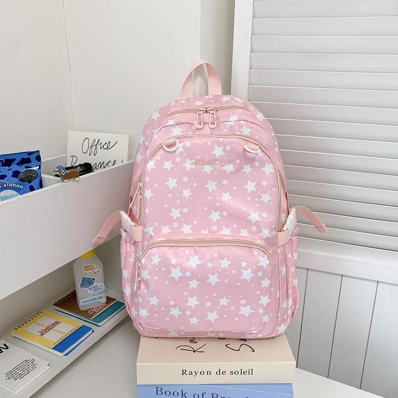 Korean-style star-patterned backpack for female junior high school students, large capacity, lightweight, simple design, high ae
Korean-style star-patterned backpack for female junior high school students, large capacity, lightweight, simple design, high ae