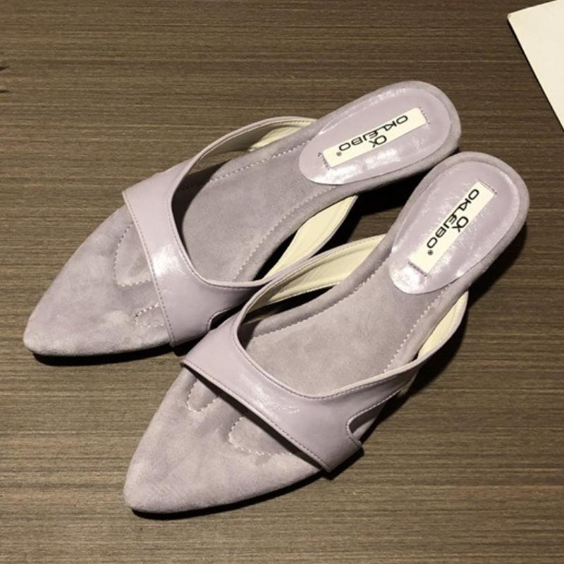 Модные элегантные шлепанцы с узким ремешком и острым носком Женская мода Дизайнерская обувь с открытым носком Летние лаконичные удобные неглубокие сандалии-слайды 35 фиолетовый
Модные элегантные шлепанцы с узким ремешком и острым носком Женская мода Дизайнерская обувь с открытым носком Летние лаконичные удобные неглубокие сандалии-слайды 35 фиолетовый