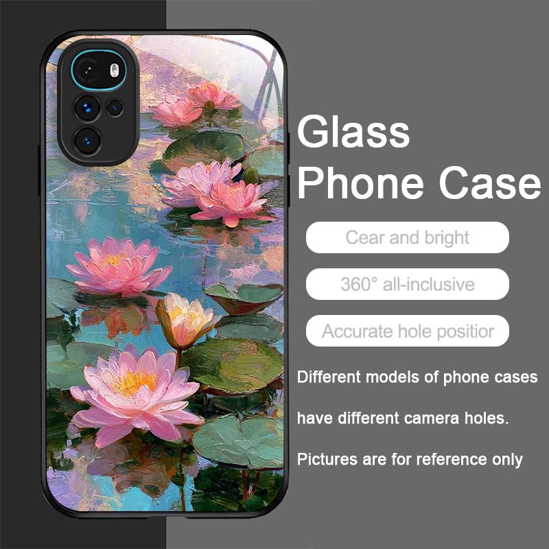 Retro Oil Painting Lotus Flower Pattern Tempered Phone Case for Motorola Moto G85 G84 Edge 50 Fusion 40 Neo 30 Pro 5G Hard Cover Motorola Edge 50
Retro Oil Painting Lotus Flower Pattern Tempered Phone Case for Motorola Moto G85 G84 Edge 50 Fusion 40 Neo 30 Pro 5G Hard Cover Motorola Edge 50