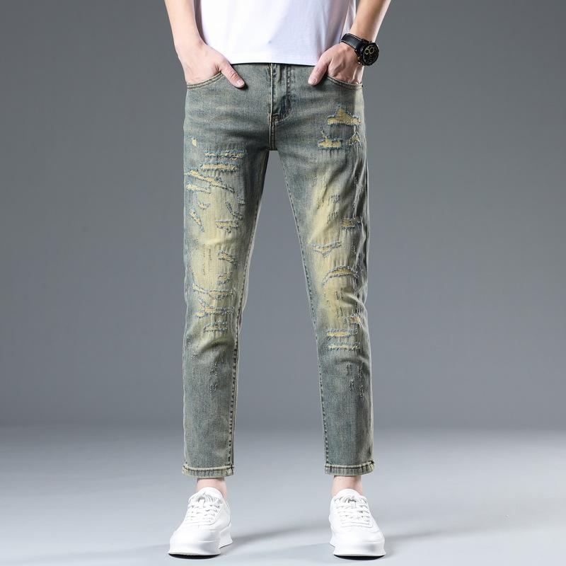 New Summer Jeans Slim Nine-point Stretch Casual Long Pants for Men 38
New Summer Jeans Slim Nine-point Stretch Casual Long Pants for Men 38
