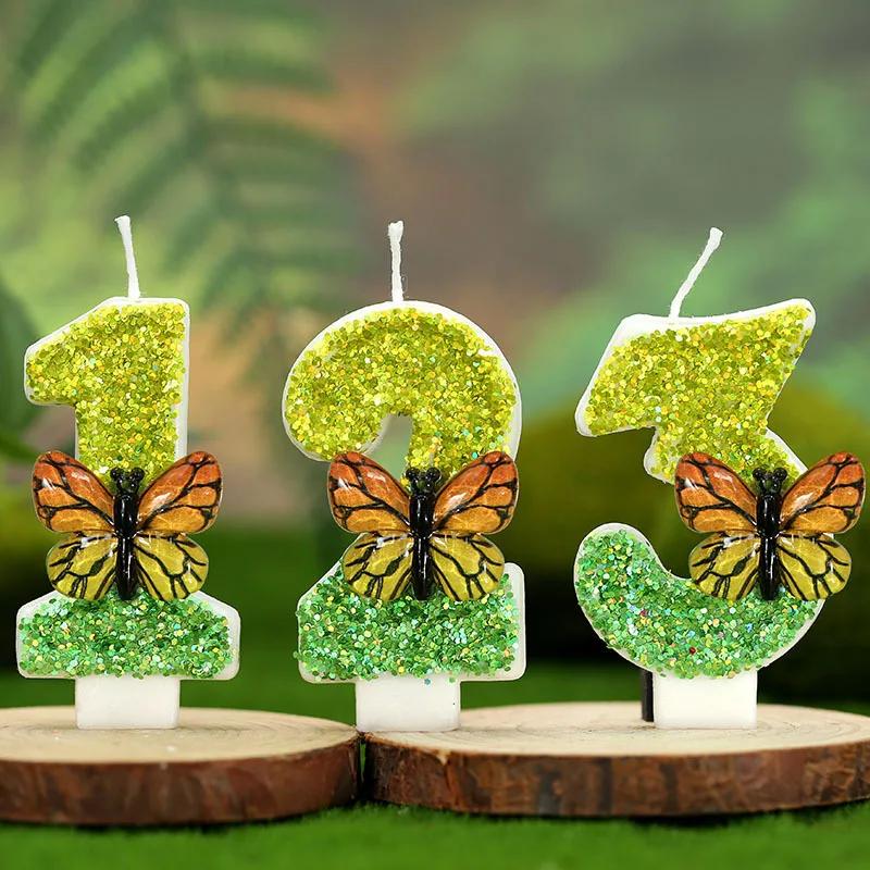 Green Butterfly Birthday Candles 0-9 Number Original Birthday Candles Soywax Glitter Birthday Candle
Green Butterfly Birthday Candles 0-9 Number Original Birthday Candles Soywax Glitter Birthday Candle