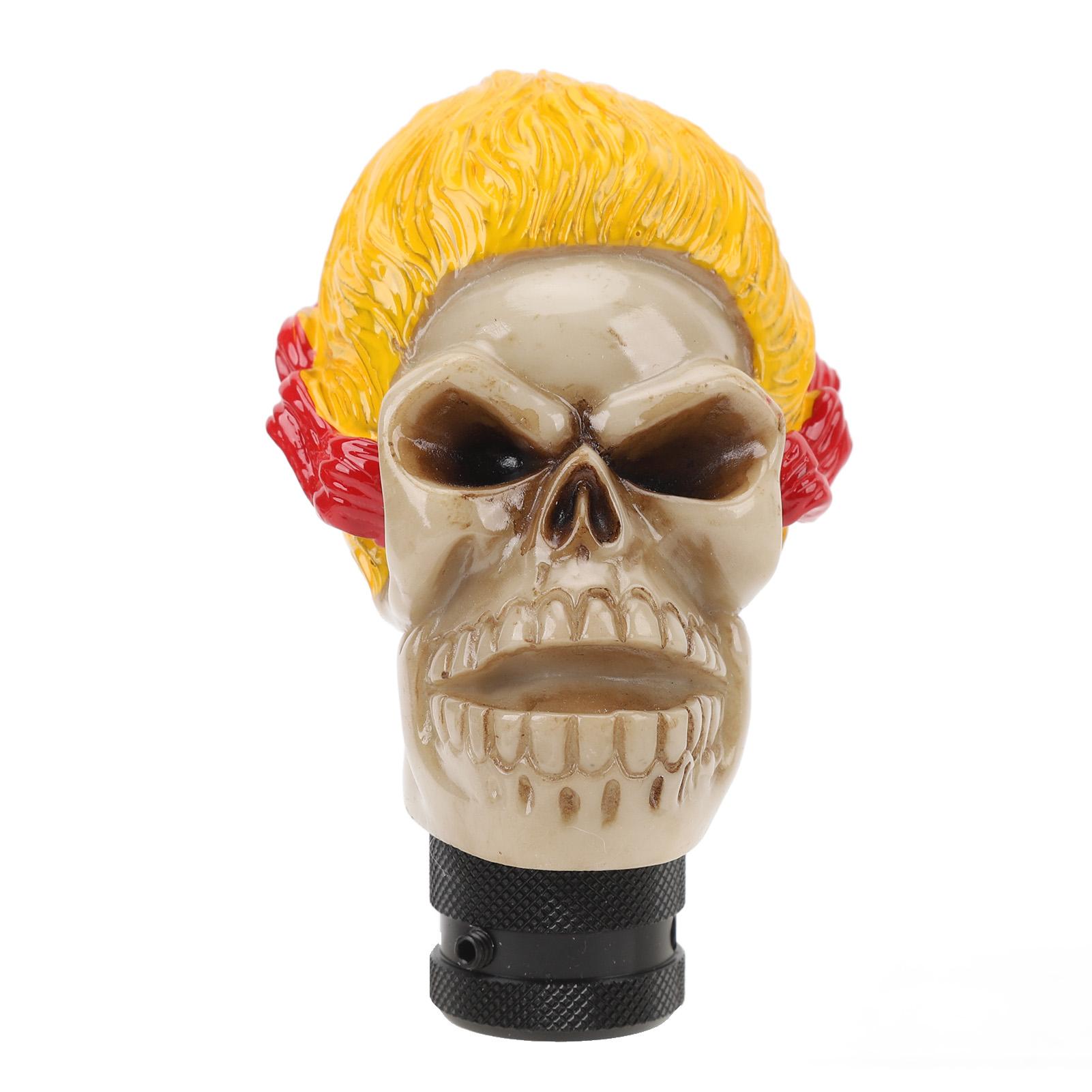 Ручка переключения передач в виде черепа, стиль скелета, головка рычага переключения передач для автомобиля с 3 адаптерами для большинства механических
Ручка переключения передач в виде черепа, стиль скелета, головка рычага переключения передач для автомобиля с 3 адаптерами для большинства механических