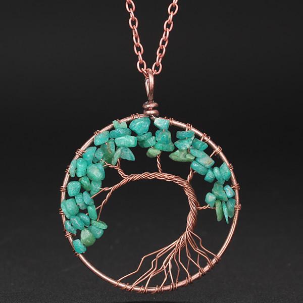 Hand-Wound Natural Stone Crystal Ancient Red Copper Curved Tree Of Life Curved Tree Necklace N01
Hand-Wound Natural Stone Crystal Ancient Red Copper Curved Tree Of Life Curved Tree Necklace N01