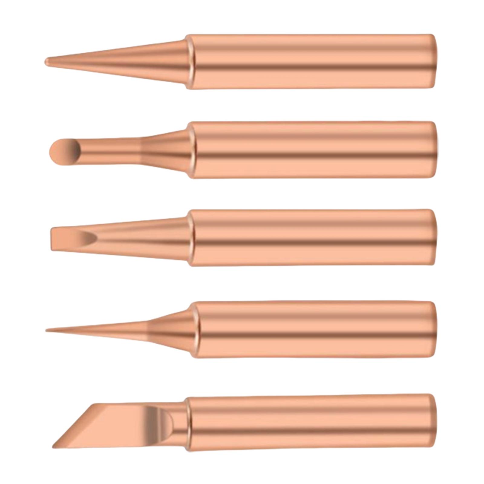 Набор медных паяльных жал Паяльное жало для печатной платы Простое в эксплуатации для эффективных задач пайки без свинца 5
Набор медных паяльных жал Паяльное жало для печатной платы Простое в эксплуатации для эффективных задач пайки без свинца 5