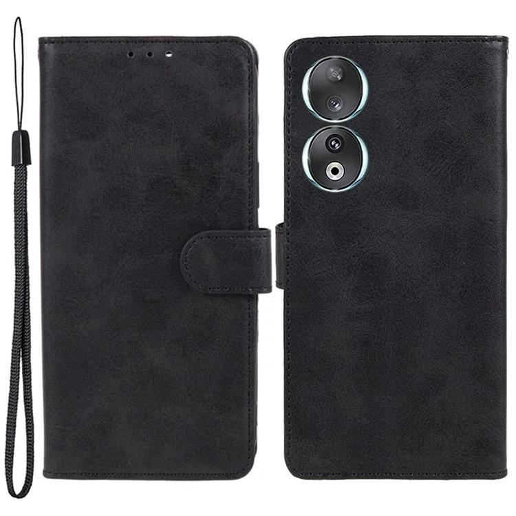 For Honor 90 Calf Texture Leather Phone Case Magnetic Clasp Wallet Stand Anti-fall Cover
For Honor 90 Calf Texture Leather Phone Case Magnetic Clasp Wallet Stand Anti-fall Cover