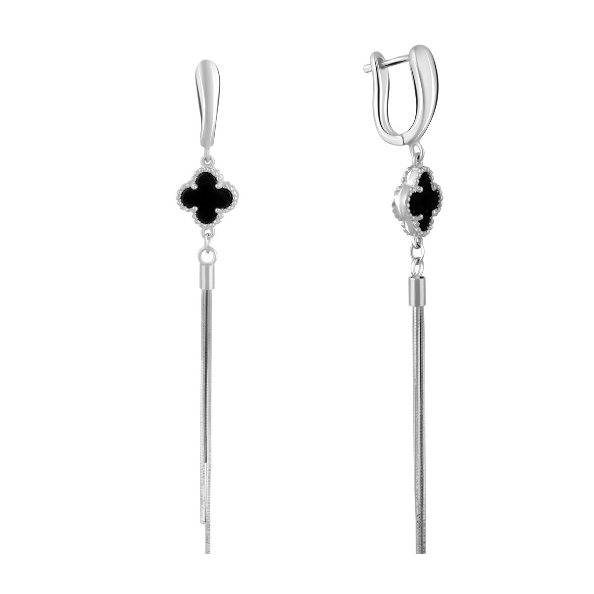 Срібні сережки з натуральним оніксом (2098980) чорний
Срібні сережки з натуральним оніксом (2098980) чорний