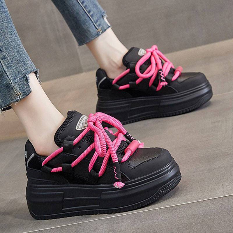 Platform Sneakers For Womens Spring New Fashion Versatile Casual Shoes Thick Bottom Lncrease By 6cm Internally De Mujer 40 чорний
Platform Sneakers For Womens Spring New Fashion Versatile Casual Shoes Thick Bottom Lncrease By 6cm Internally De Mujer 40 чорний