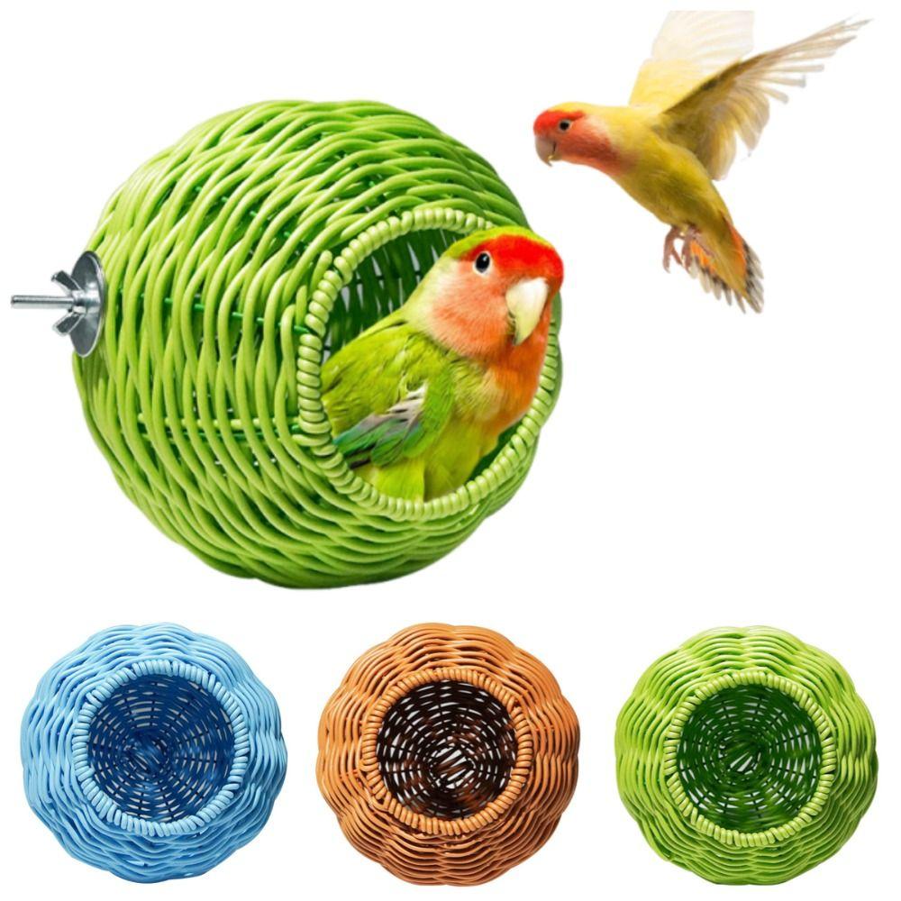 Hanging Handwoven Bird House Spherical Squirrel Bed Imitation Woven Bird Nest Bird Cages синій
Hanging Handwoven Bird House Spherical Squirrel Bed Imitation Woven Bird Nest Bird Cages синій