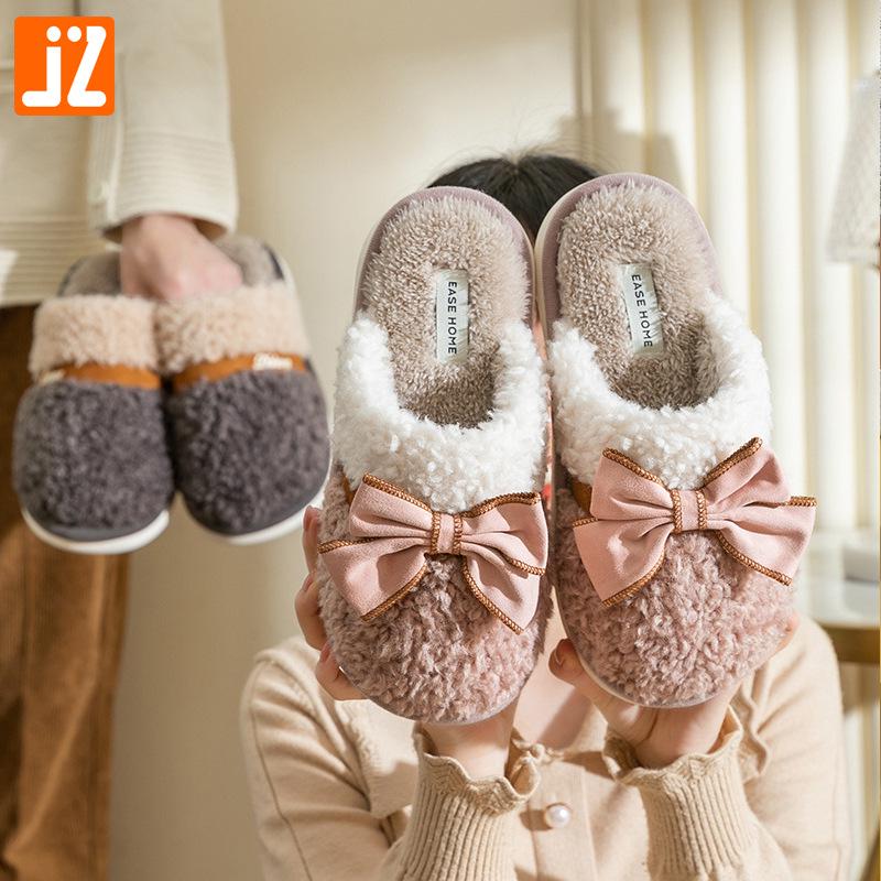 Women s Bowknot Cotton Slippers - Non-Slip Furry Indoor Footwear for Autumn/Winter 38-39
Women s Bowknot Cotton Slippers - Non-Slip Furry Indoor Footwear for Autumn/Winter 38-39