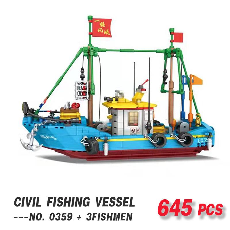 Fishing Expert Giant Ship Fisherman Shipbuilding Building Block Boat Model Boy Assembling Educational Toys M
Fishing Expert Giant Ship Fisherman Shipbuilding Building Block Boat Model Boy Assembling Educational Toys M