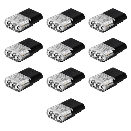 10/20/30/50Pcs Wire Plug-in Connector with Locking Buckle Low Voltage Wire Quick Connector Quick-Clip Fasteners Multi-Purpose Snap-On Blocks 10 pcs
10/20/30/50Pcs Wire Plug-in Connector with Locking Buckle Low Voltage Wire Quick Connector Quick-Clip Fasteners Multi-Purpose Snap-On Blocks 10 pcs