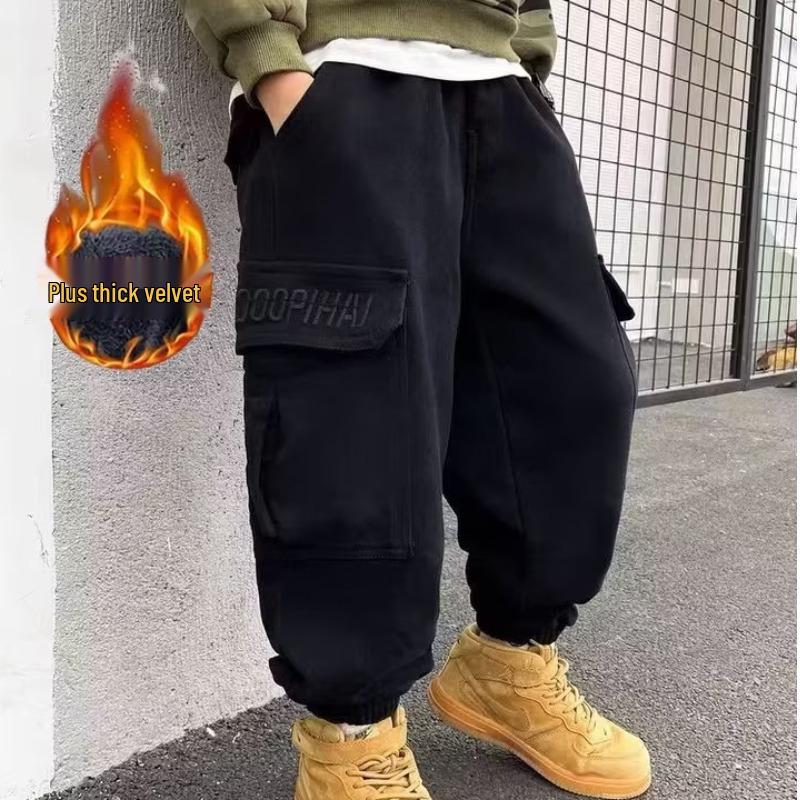 Boys Fleece-Lined Winter Work Pants - New 2025 Style for Big Kids 130
Boys Fleece-Lined Winter Work Pants - New 2025 Style for Big Kids 130