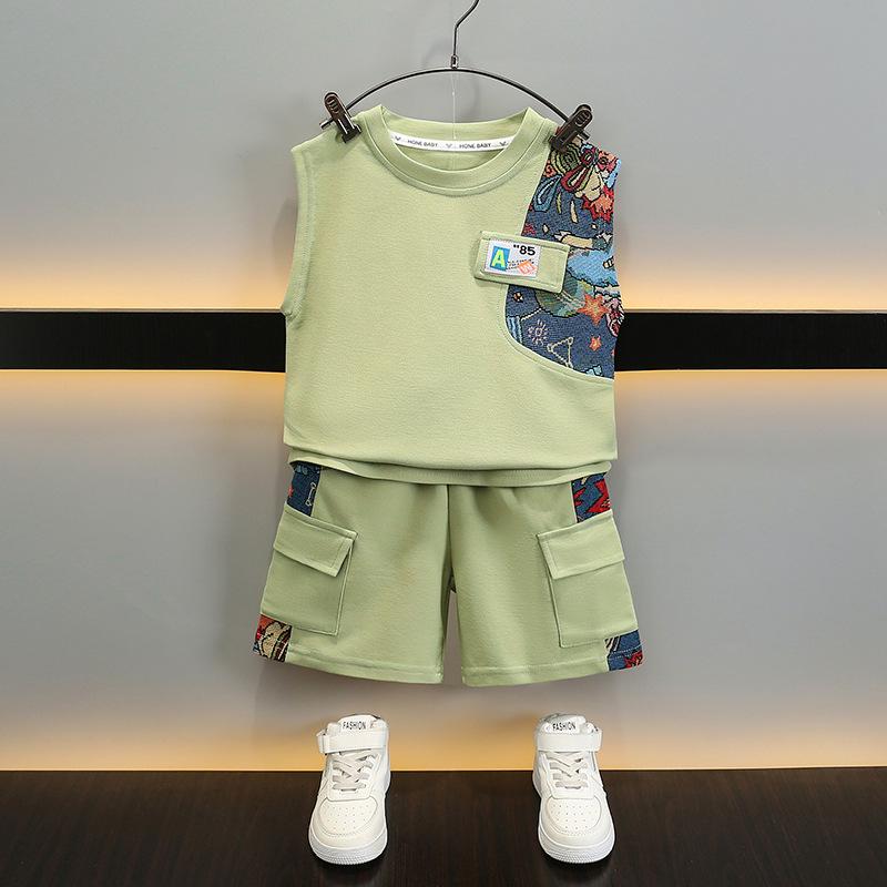 Boys Sleeveless Vest Set - 2025 Summer Chinese Style, Cool and Stylish for Small and Medium Children 90cm абрикосовый
Boys Sleeveless Vest Set - 2025 Summer Chinese Style, Cool and Stylish for Small and Medium Children 90cm абрикосовый