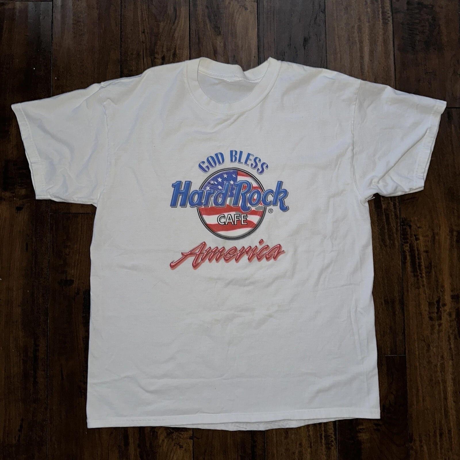 Hard Rock Cafe Vintage T Shirt White Y2K God Bless Music Band Nirvana Rap USA 3XL
Hard Rock Cafe Vintage T Shirt White Y2K God Bless Music Band Nirvana Rap USA 3XL