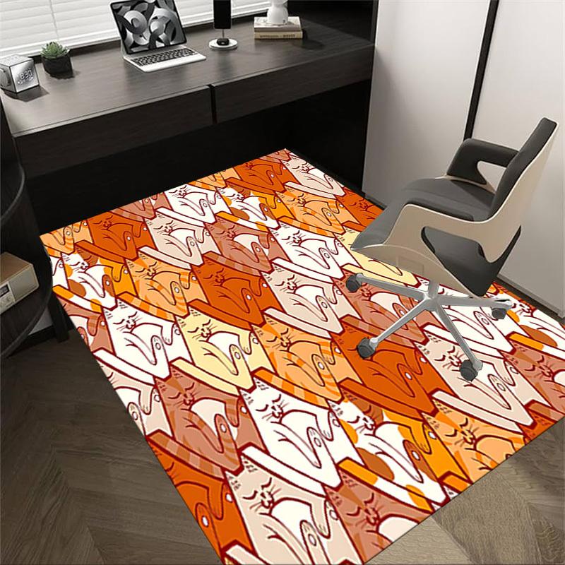 1PC cat pattern Non-Slip Floor Carpet Compatible for Office&Living Room&Dining room - Flat-Weave Machine- Soft & Pattern-E307 60cm by 90cm
1PC cat pattern Non-Slip Floor Carpet Compatible for Office&Living Room&Dining room - Flat-Weave Machine- Soft & Pattern-E307 60cm by 90cm