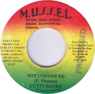 7inch Record CUTTY RANKS - Not Convinced NONE M.U.S.S.E.L. 2000 Jamaica Reggae, Ska & Dub Used
7inch Record CUTTY RANKS - Not Convinced NONE M.U.S.S.E.L. 2000 Jamaica Reggae, Ska & Dub Used
