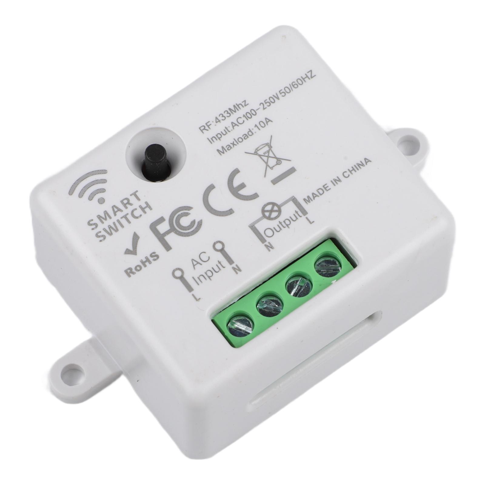 Wireless Light Switch RF433 Technology No Electrical Wiring Required Battery Operated Up to 30m Indoor Control Range China Mainland
Wireless Light Switch RF433 Technology No Electrical Wiring Required Battery Operated Up to 30m Indoor Control Range China Mainland