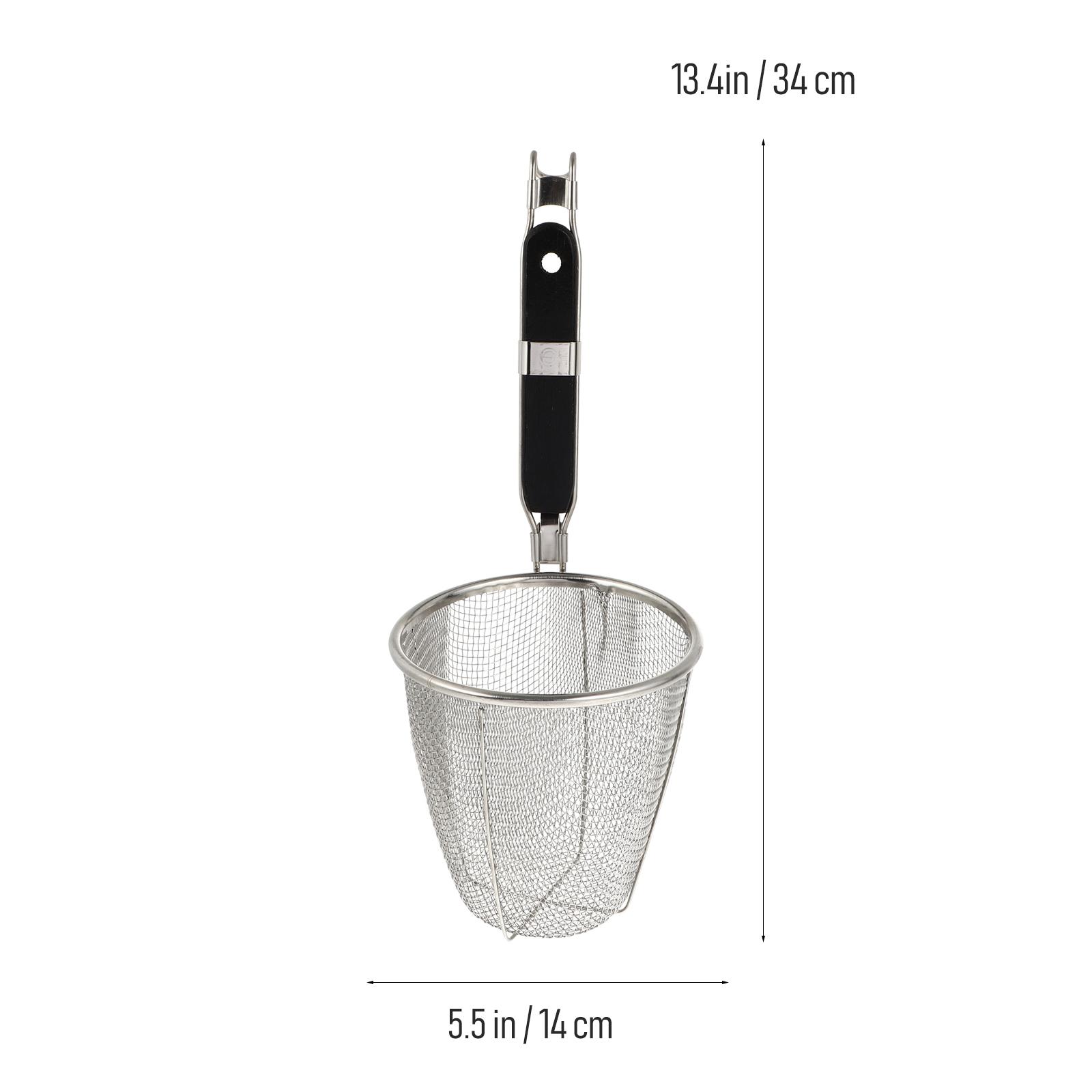 Stainless Steel Strainer Basket Wire Mesh Food Skimmer Kitchen Sieve for Pasta Dumpling Noodle (Black Handle) M червоний
Stainless Steel Strainer Basket Wire Mesh Food Skimmer Kitchen Sieve for Pasta Dumpling Noodle (Black Handle) M червоний