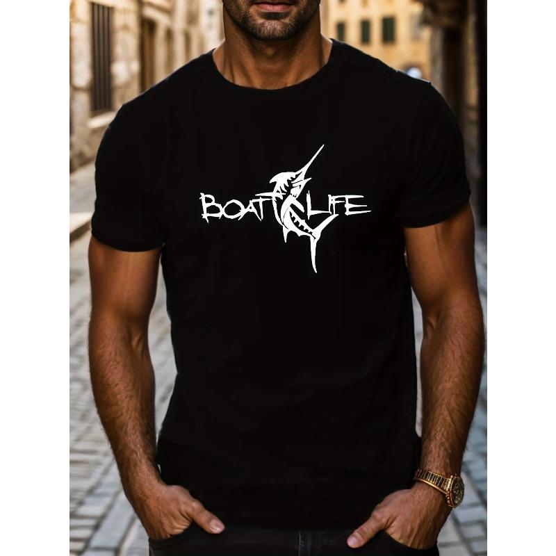 European Size Tuna Boat Life Print T-Shirt, Men s Casual Short Sleeve T-Shirt, Summer 4XL чорний
European Size Tuna Boat Life Print T-Shirt, Men s Casual Short Sleeve T-Shirt, Summer 4XL чорний