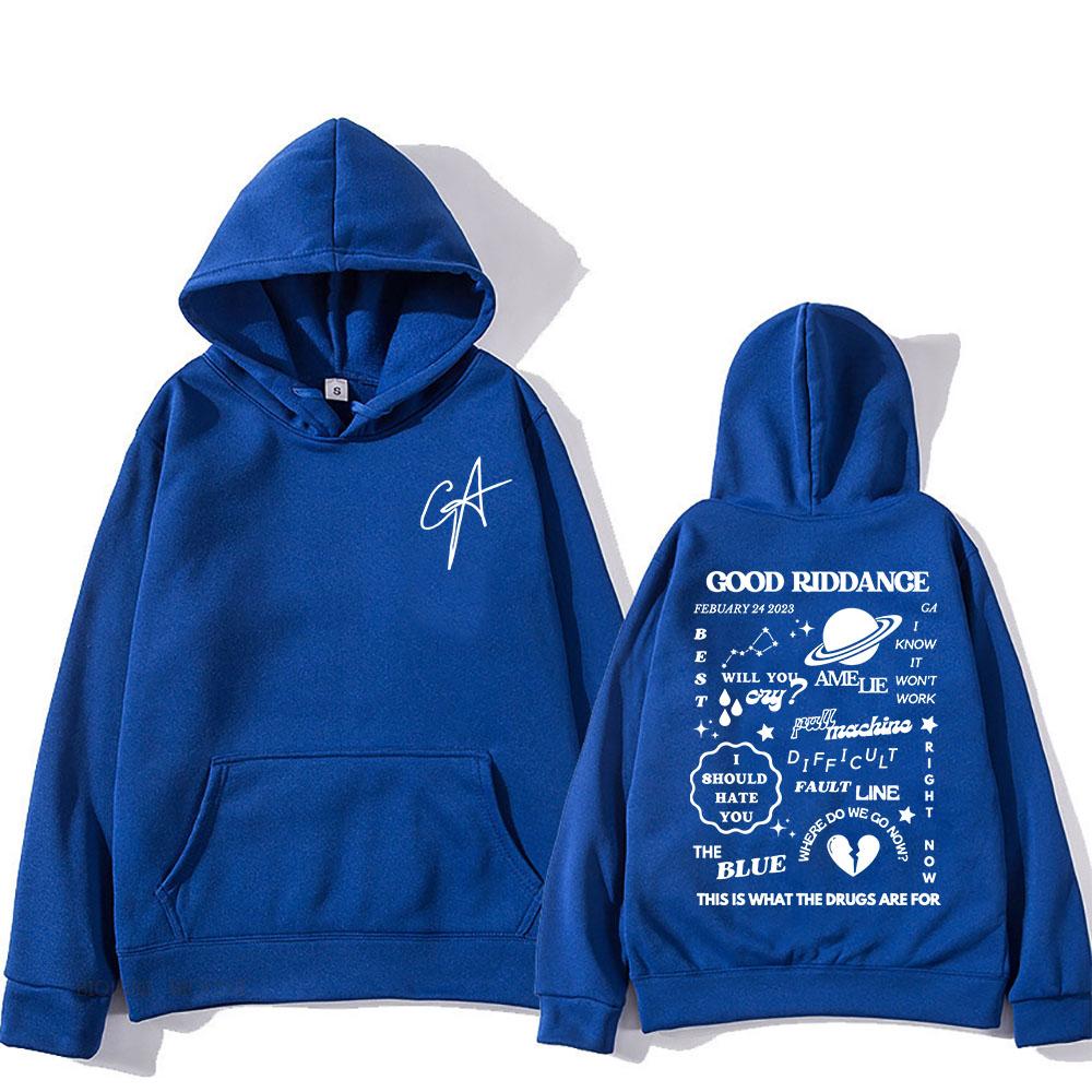 GA Gracie Abrams Singer Printing Hoodies Good Riddance Графічні світшоти з кишенею з довгим рукавом для чоловіків/жінок Sudaderas для чоловіків M
GA Gracie Abrams Singer Printing Hoodies Good Riddance Графічні світшоти з кишенею з довгим рукавом для чоловіків/жінок Sudaderas для чоловіків M