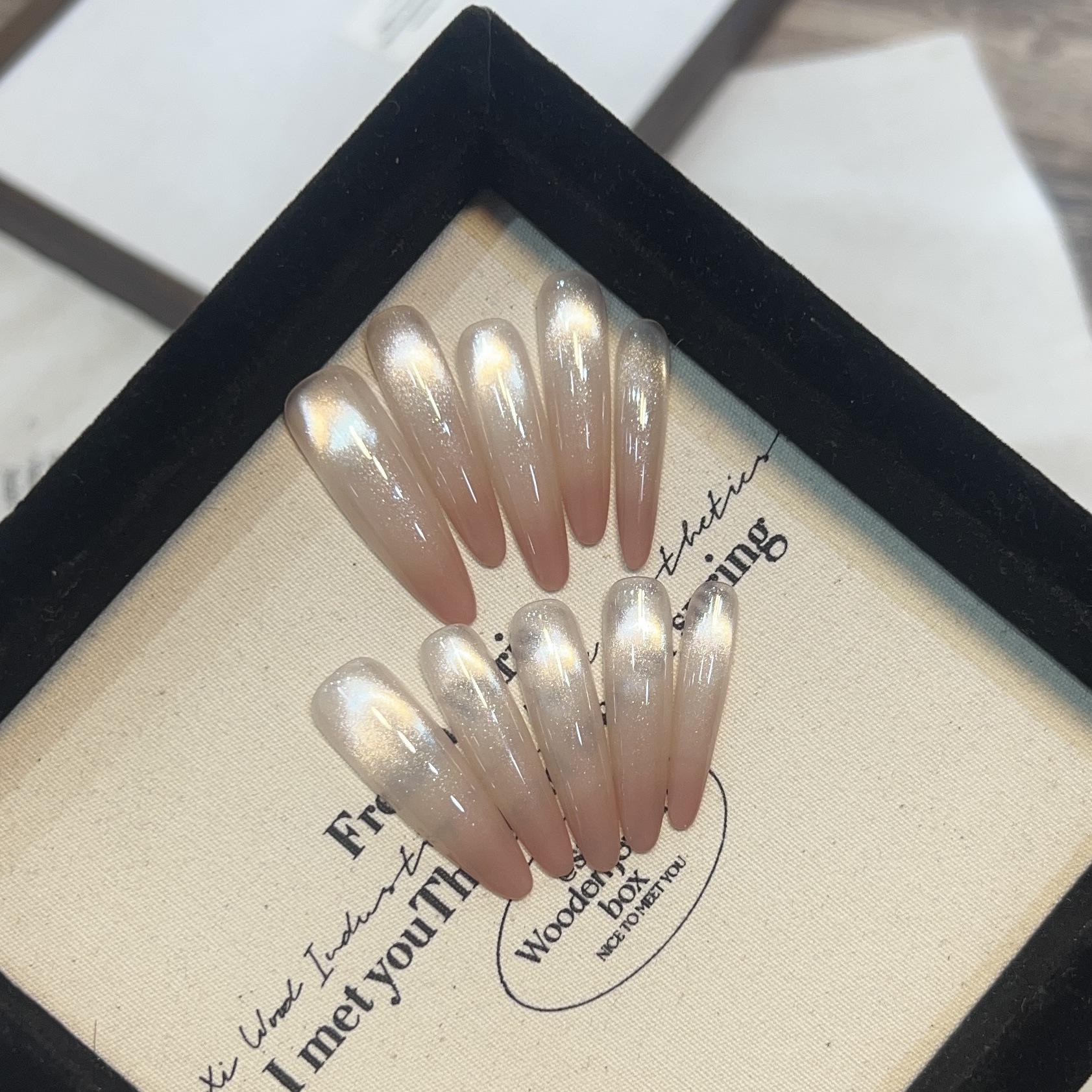 Daireison Ручная работа Кошачий глаз Нюдовый градиент Французский съемный набор для ногтей L
Daireison Ручная работа Кошачий глаз Нюдовый градиент Французский съемный набор для ногтей L