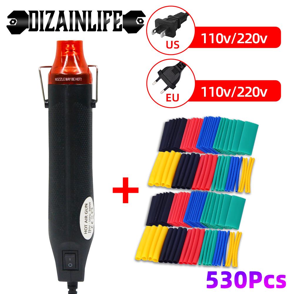 530 PCS EU US Hot Air Gun Heat Shrink Tubing Kit 2:1 Shrinkable Wire Shrinking Wrap Connect Cover Cable Repair Protection
530 PCS EU US Hot Air Gun Heat Shrink Tubing Kit 2:1 Shrinkable Wire Shrinking Wrap Connect Cover Cable Repair Protection
