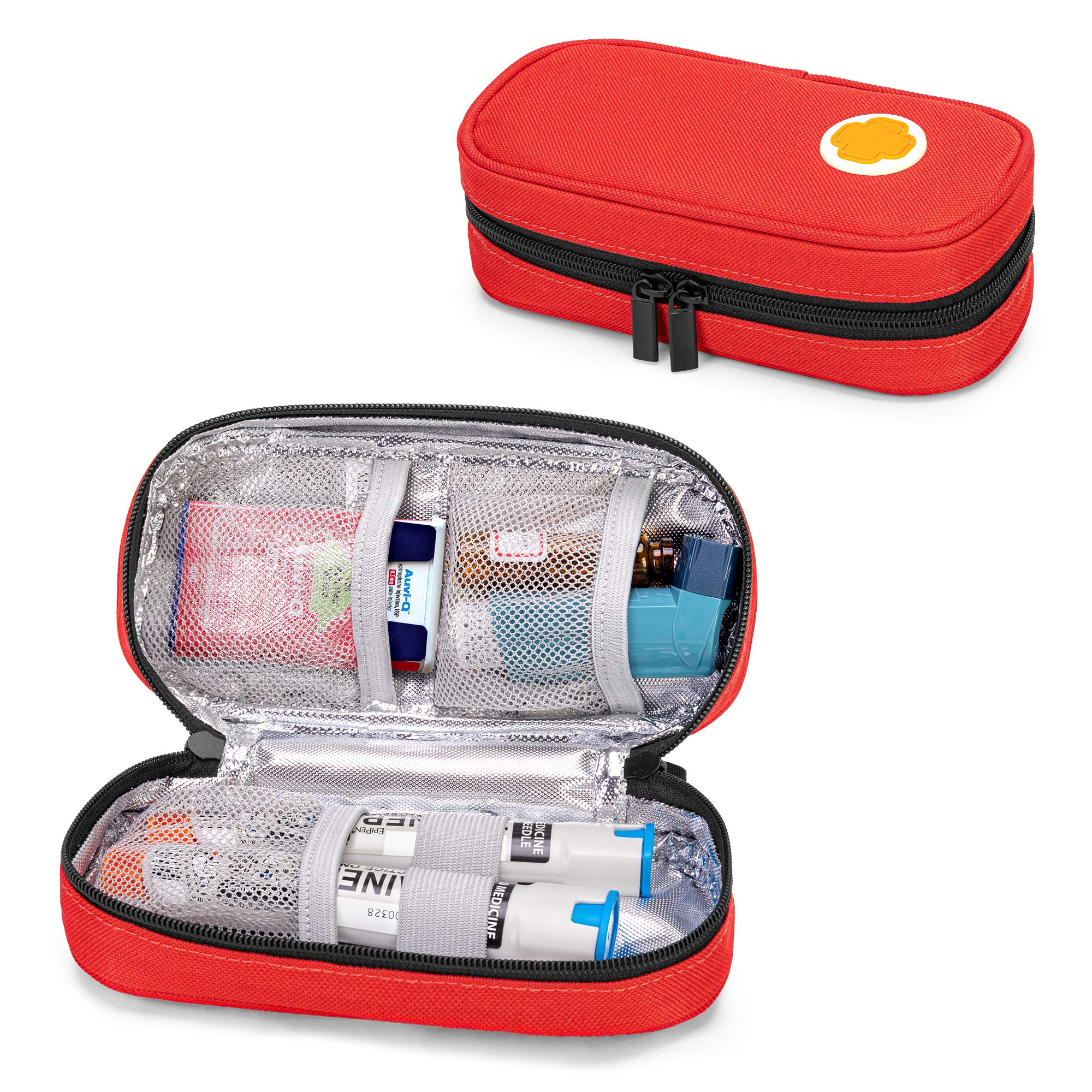 CURMIO EpiPen Case инсулиновый пакет с 2 назальными каплями портативная дорожная сумка только красные EpiPens, Auvi-Q, флаконы,
CURMIO EpiPen Case инсулиновый пакет с 2 назальными каплями портативная дорожная сумка только красные EpiPens, Auvi-Q, флаконы,