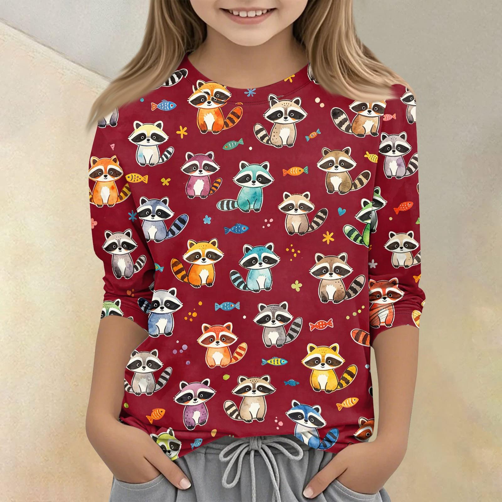 Kids Animal Print Crew Neck Three Quarter Sleeve Casual T Shirt Soft Fabric Comfortable Fit Lightweight Design for Everyday Wear 160 красный
Kids Animal Print Crew Neck Three Quarter Sleeve Casual T Shirt Soft Fabric Comfortable Fit Lightweight Design for Everyday Wear 160 красный