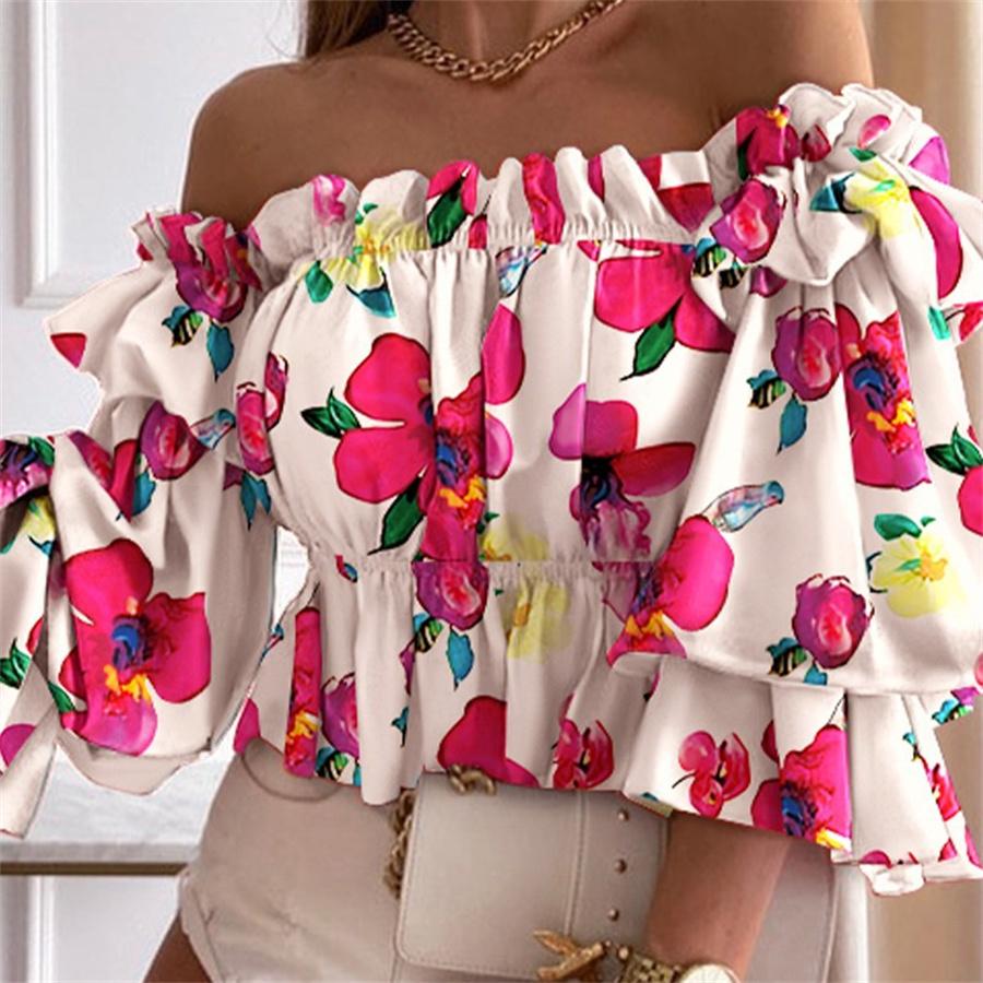 Летняя блузка с коротким рукавом и вырезом в горошек, женская блузка с цветочным принтом и оборками, укороченные топы S
Летняя блузка с коротким рукавом и вырезом в горошек, женская блузка с цветочным принтом и оборками, укороченные топы S