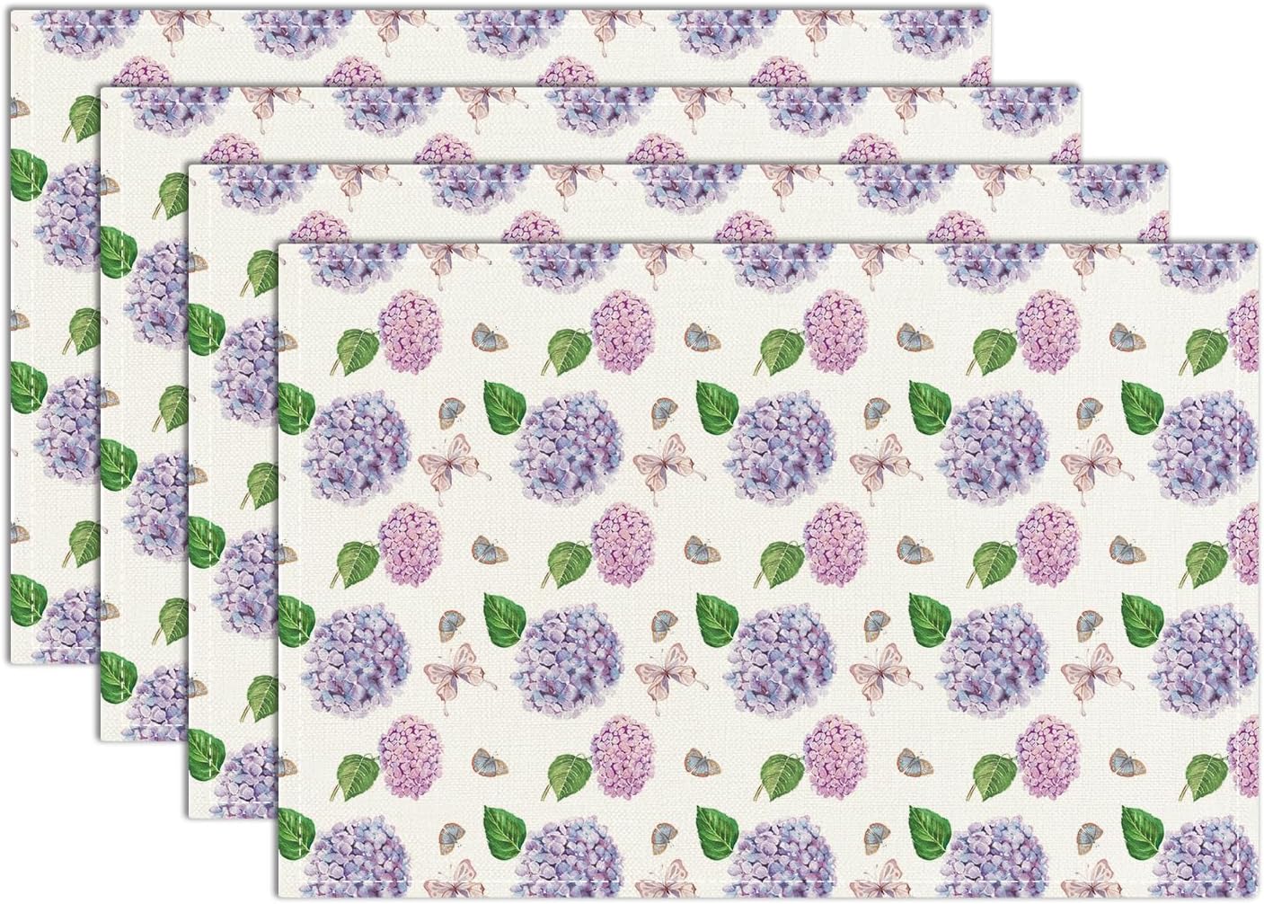 Floral Placemats with Watercolor Hydrangea & Butterfly 12x18 Inch Cute Placemats Spring Table Mats Set of 4 Table Mats for Party Kitchen Dining Decora 4Pcs
Floral Placemats with Watercolor Hydrangea & Butterfly 12x18 Inch Cute Placemats Spring Table Mats Set of 4 Table Mats for Party Kitchen Dining Decora 4Pcs