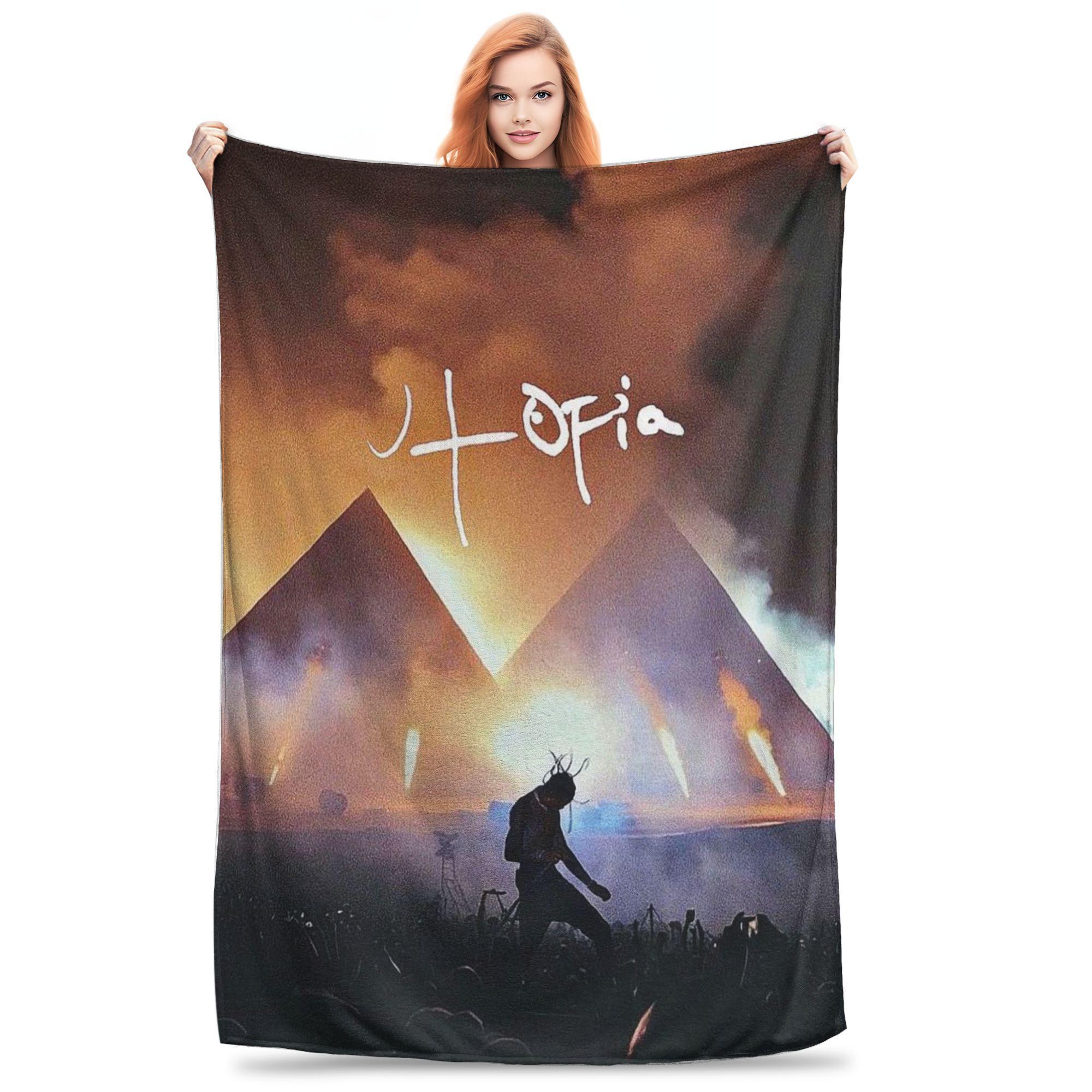 Travis Utopia Scotts Rapper Hip Hop Blankets Multi-function Fleece Throw Blanket for Home Bedroom Outdoor Throws Bedspread Quilt 80x120cm
Travis Utopia Scotts Rapper Hip Hop Blankets Multi-function Fleece Throw Blanket for Home Bedroom Outdoor Throws Bedspread Quilt 80x120cm