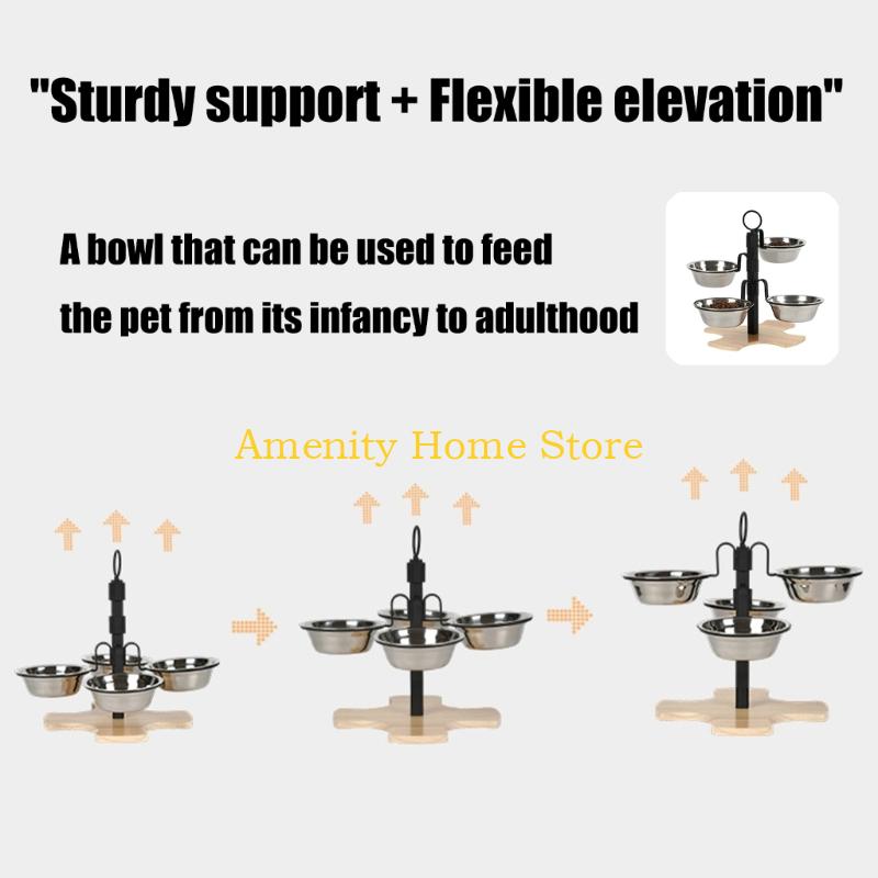 F26C Ergonomic Elevated Dog Bowls Quadruple Bowl Dog Feeding Station Splash Proof CN
F26C Ergonomic Elevated Dog Bowls Quadruple Bowl Dog Feeding Station Splash Proof CN