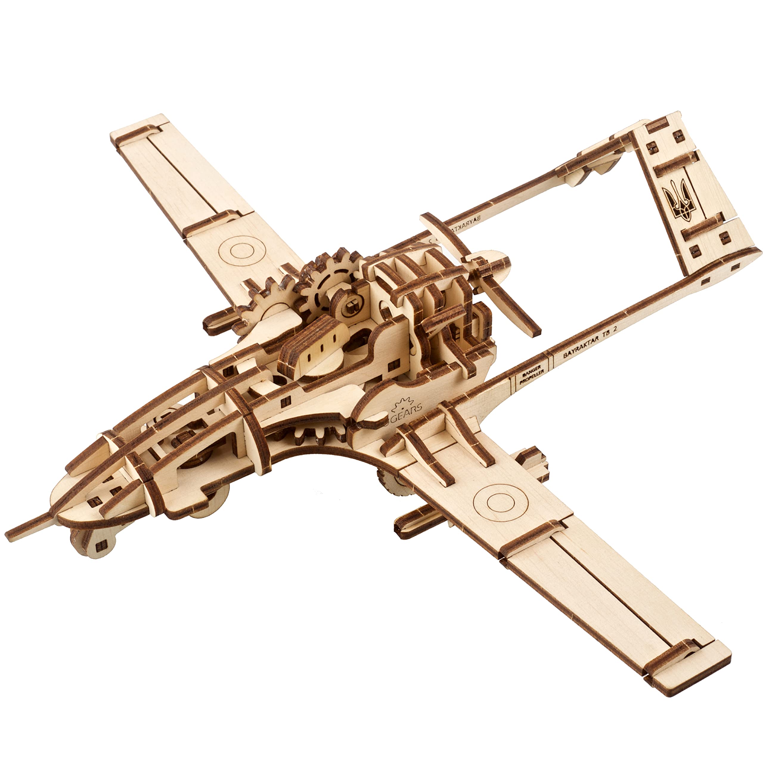 Ugears Combat Drone Bayraktar TB2 70189 Wooden Puzzle, Crafts & Models, No Glue or Tools Required, for Adults
Ugears Combat Drone Bayraktar TB2 70189 Wooden Puzzle, Crafts & Models, No Glue or Tools Required, for Adults