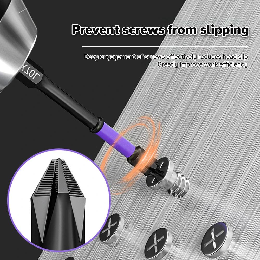 6/12PCS Magnetic Batch Head PH2 Cross Screwdriver Set Impact Drill Bit Screw Alloy Steel Non-slip Cross Screwdriver 25-150mm 
6/12PCS Magnetic Batch Head PH2 Cross Screwdriver Set Impact Drill Bit Screw Alloy Steel Non-slip Cross Screwdriver 25-150mm