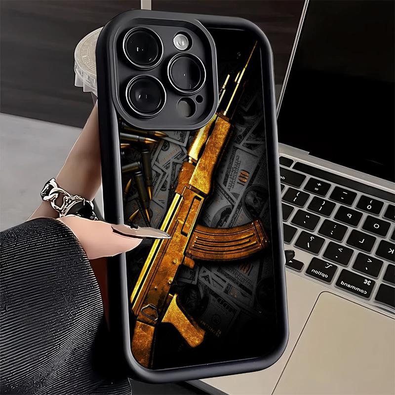 Чехол для телефона iPhone 17 Air 16E 15 16 Pro Max Золотой Пули AK47 Пистолет Чехол 14 Plus 13 12 Mini Мягкий Силиконовый Fundas iPhone 15 Pro
Чехол для телефона iPhone 17 Air 16E 15 16 Pro Max Золотой Пули AK47 Пистолет Чехол 14 Plus 13 12 Mini Мягкий Силиконовый Fundas iPhone 15 Pro