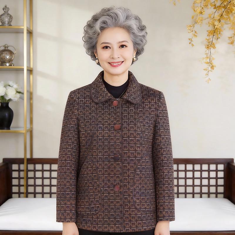 Elegant Spring/Autumn Jacket for Women Over 50 4XL (suggested 135-150 jin)
Elegant Spring/Autumn Jacket for Women Over 50 4XL (suggested 135-150 jin)