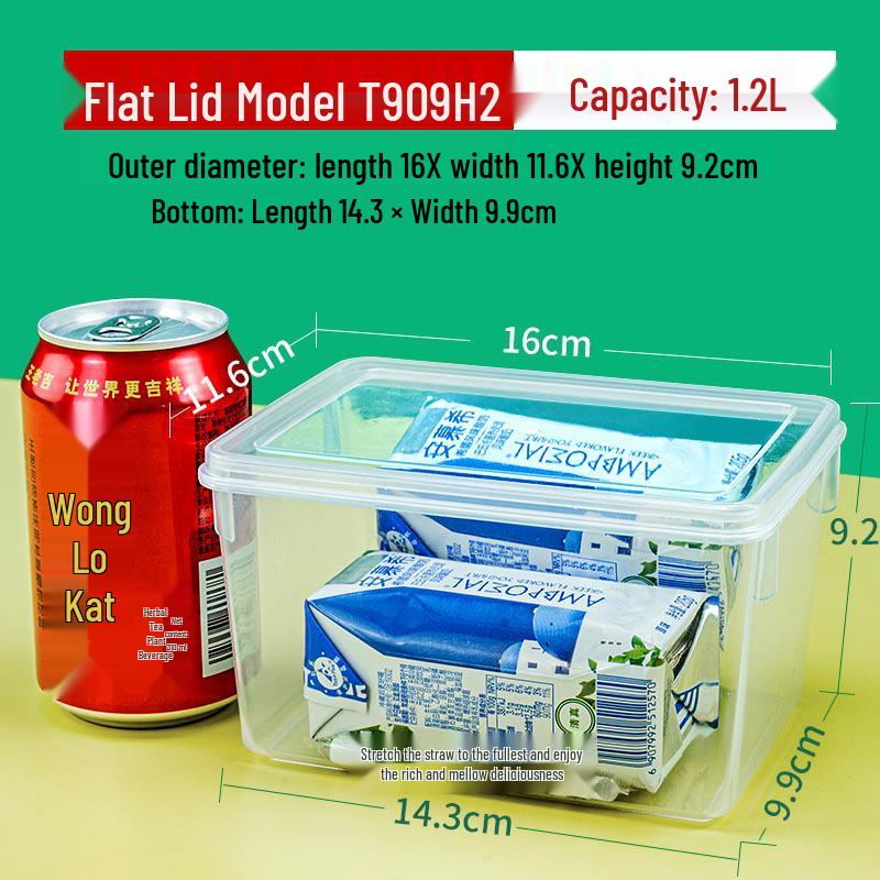 1.2L Tall Plastic Storage Box with Flat Lid for Grains and Cereals
1.2L Tall Plastic Storage Box with Flat Lid for Grains and Cereals